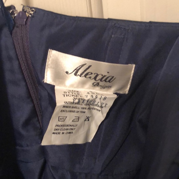 Alexia Strapless Navy Bridesmaid Dress - Picture 4 of 4